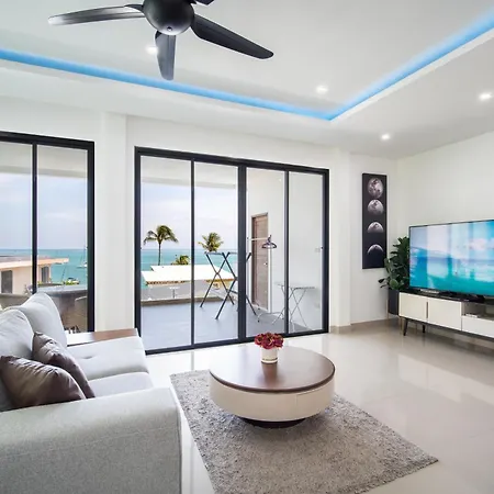 Mona Seaview Pool Villa Beach Front Aoyon Beach Ban Makham Room photo